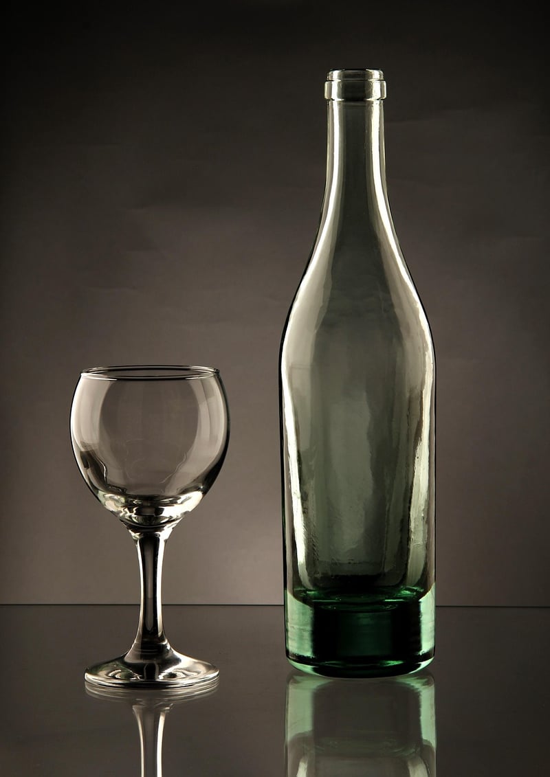 Upcycled Wine Bottle Centerpieces